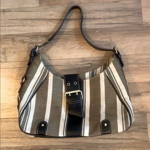 Tommy Hilfiger Black and Tan Satchel Pre-Owned